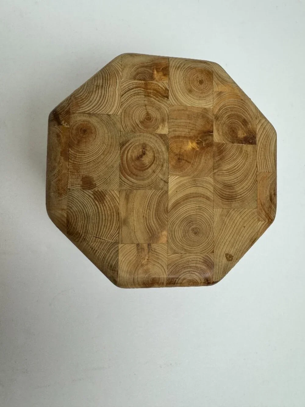 Hexagonal Burlwood Storage Trinket Box